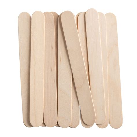 GUSTO [100 Count] Jumbo 6 Inch Wooden Multi-Purpose Popsicle Sticks ...