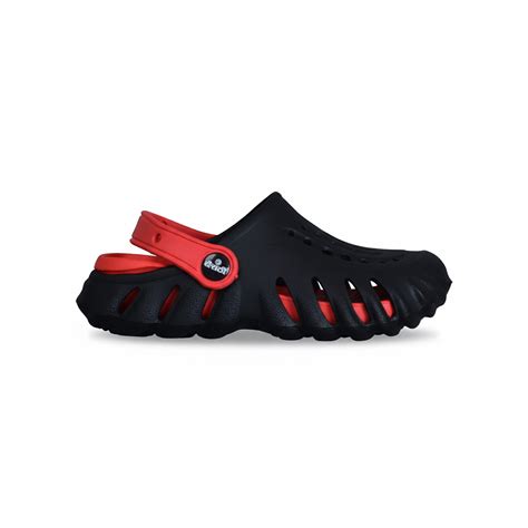 Footwin Kids’ Soft Cushion Dual Colour Clog - Black/Red