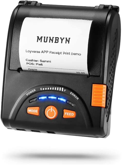Buy MUNBYN Bluetooth Receipt Printer, 58mm Mini Wireless POS Receipt ...