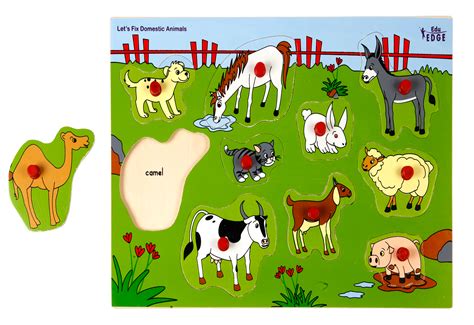Vr/Wooden Inset Tray Puzzle Domestic Animals – Vyvic Educational Needs
