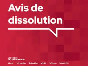 Avis de dissolution - CONGRÈS DES BÉNÉVOLES THAÏLANDAIS DU QUÉBEC (NEQ ...
