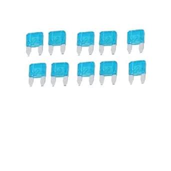 Alcoa Prime10Pcs Turquoise Plastic Case 15A Auto Blade Fuses : Amazon ...