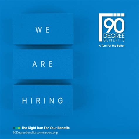 Our Connecticut office is hiring. | 90 Degree Benefits