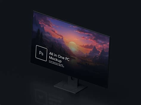 Free All-in-One PC (AIO) Mockup PSD - Good Mockups