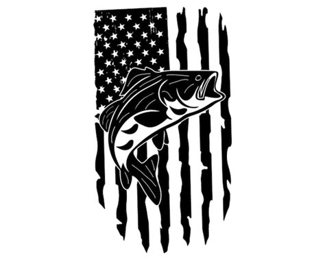 Patriotic angler usa fishing flag | Premium Vector