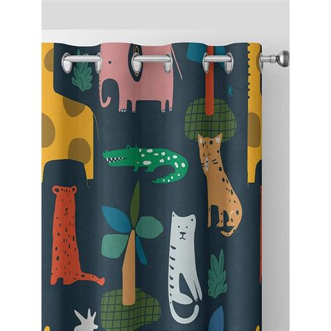Buy Urban Space Digital Blackout Curtains for 1 Piece - Jungle Safari ...