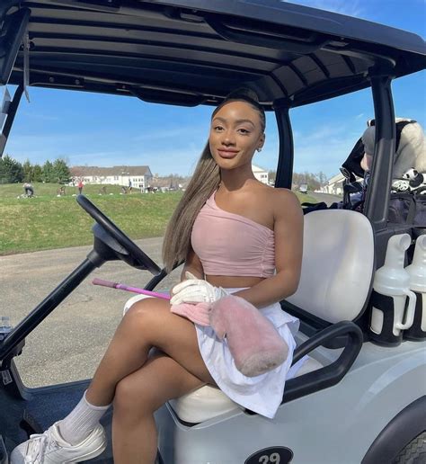 Taylor Champ, pro cheerleader turned golfer. I’m confused, she makes money as an influencer or ...