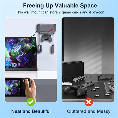 Metal Wall Mount with 7 Slots for Nintendo Switch 2 | ZORBES® – Eleboat