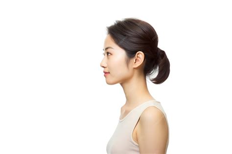 Premium AI Image | Side View of Natural Japanese Woman Portrait