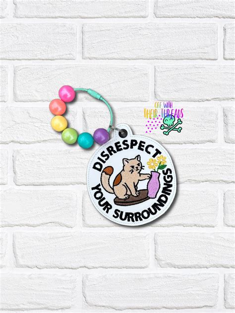DIGITAL DOWNLOAD Disrespect Your Surroundings Bag Tag Bookmark Ornamen ...