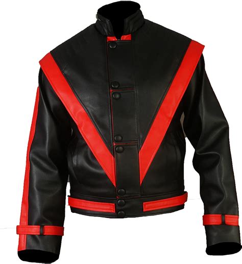 Michael Jackson Thriller Red & Black Leather Jacket - Maker of Jacket