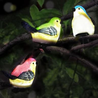 Jzstom Solar Outdoor Lights Bird Garden Statues Decorbird Figurine ...