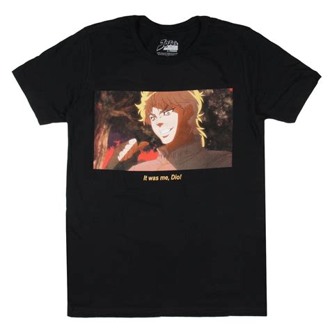 Jojo's Bizarre Adventure Men's It Was Me, Dio! Graphic Print Anime T ...