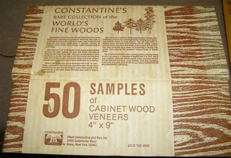 ANY SCALE 50 SAMPLE Sheets CABINET WOOD VENEERS Constantine Rare ...