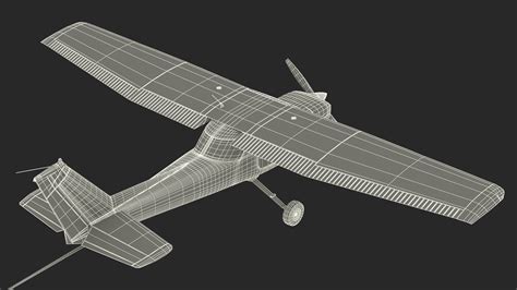 Cessna 150 Aircraft with Advertising Air Banner 3D | 3D Molier ...