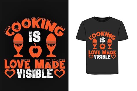 Cooking t shirt design | Premium Vector