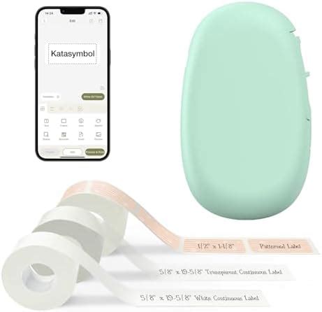 SUPVAN E10 Bluetooth Label Maker Machine with 3 Tapes, Continuous ...