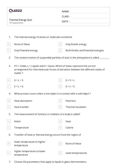 50+ states of matter and intermolecular forces worksheets on Quizizz ...