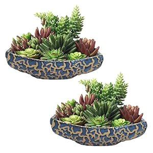 India Meets India Ceramic Boat Shaped Planter Flower Pots Indoor ...