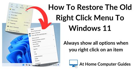 Image result for Restore Right Click Menu