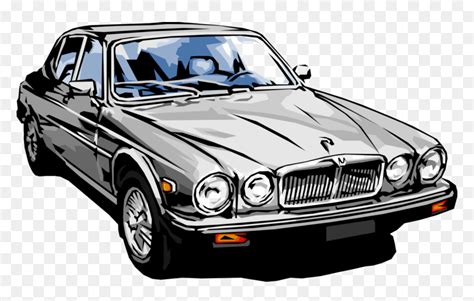 Vector Illustration Of Luxury Jaguar Car Automobile - Jaguar Car ...