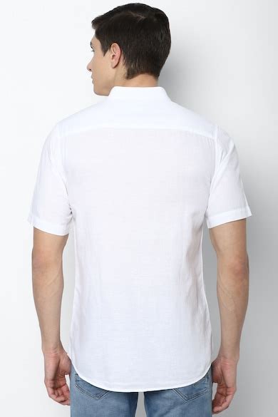 Buy Men White Slim Fit Solid Half Sleeves Casual Shirt Online - 668926 ...