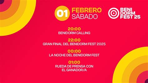 Benidorm Fest 2025, fechas y agenda del festival