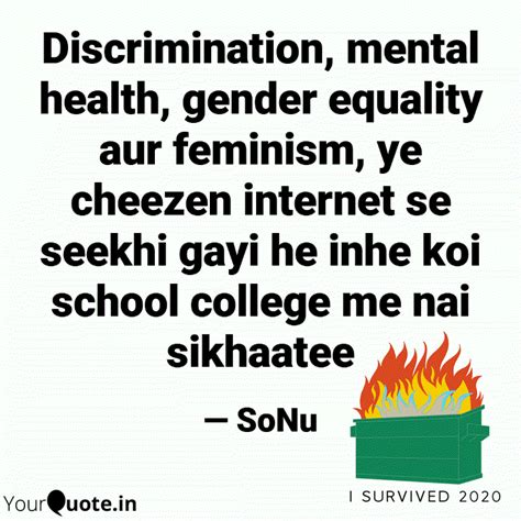 Discrimination, mental he... | Quotes & Writings by Su Sh Eel | YourQuote