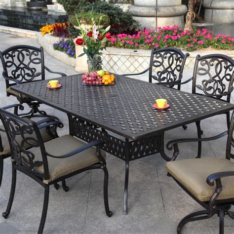 Aluminium Outdoor Dining Table Set at Margaret Ratliff blog