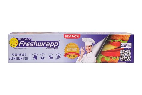 Hindalco Freshwrapp Aluminium Foil 72 Meters, 11microns | Food Packing ...