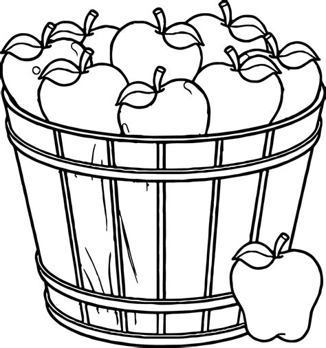 Apple Coloring Pages – Printable Coloring Pages. FREE