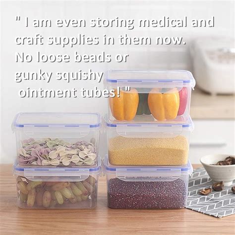 Tauno 6 Pack Food Storage Containers with Airtight India | Ubuy
