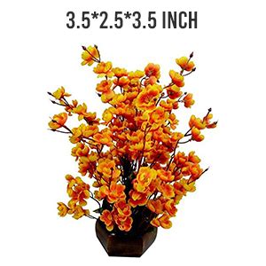 Buy SOFIX Wood&Plastic Artificial Flowers With Wood Pot Orchid Flowers ...