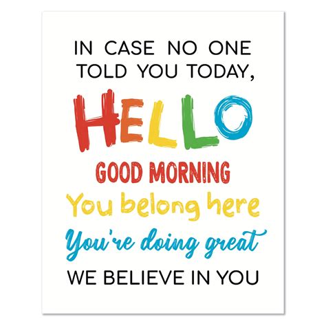 Good Morning School Quotes Back To School Crafts: Today Is A Good Day