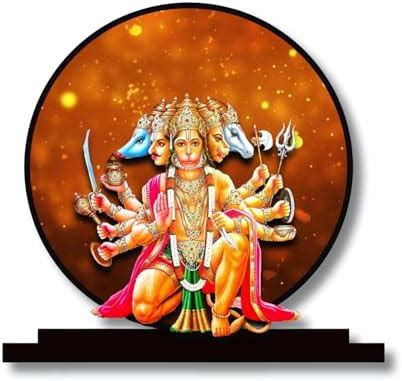 Buy Lord Panchmukhi Hanuman Idol for Car Dashbord Accessories Murti ...
