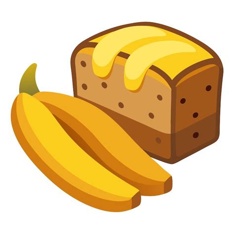 Chocolate chip banana bread Vectors - Download Free High-Quality ...