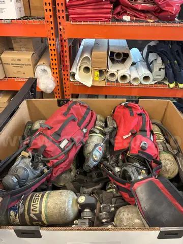 Lot of 25 MSA G1 SCBAs w/ 2 RIT Assemblies (TIC Configuration) | AllSurplus