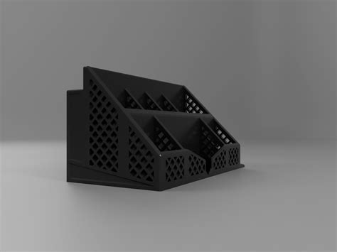 🏢 Simple All-In-One 3D printable desk organizer・Free STL File for 3D ...