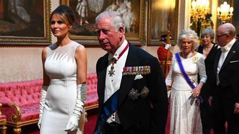 Melania, Ivanka and Tiffany Trump wear glamorous gowns for Buckingham ...