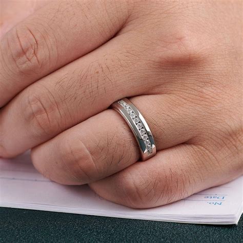 Hallmark Silver Classic Diamond Men's Ring Inspired By Karan Aujla – Zarkan
