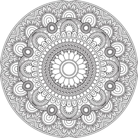 Colouring Pages For Adults Mandala