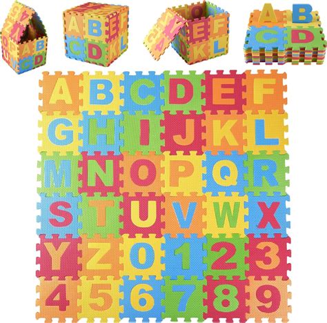 Alphabet Foam Floor Tiles Abc Alphabet Letters And Numbers Puzzle Mat