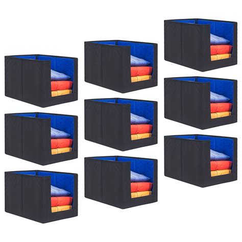 PrettyKrafts 9 Pcs Non Woven Shirt Stacker/Cloth Organizer for Storage ...