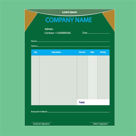 Inglés efectivo memorándum diseño, dinero recibo diseño, Inglés idioma ...