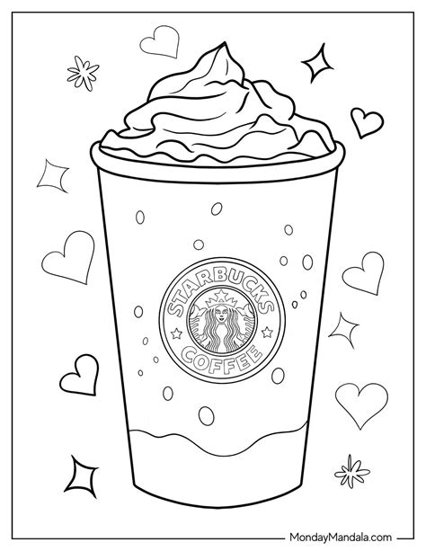 Hot Chocolate Coloring Page