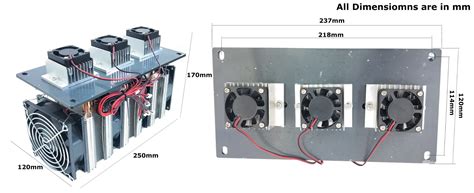 Probots 210W 12V ThermoElectric Peltier Air Cooling Heating For Small ...