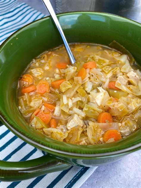 Healthy Chicken and Cabbage Soup Recipe