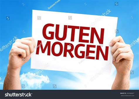 Good Morning German Card Beautiful Day Stock Photo 242984827 | Shutterstock