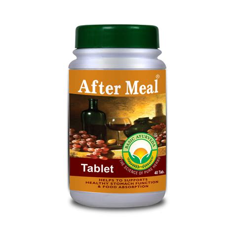 Basic Ayurveda After Meal Tablet (40 Tablet) | Helpful in Vomiting | B