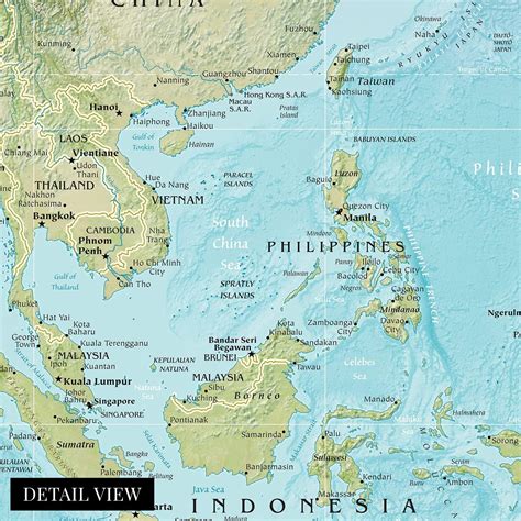 Buy HISTORIX 2021 Southeast Asia Map - 18x24 Inch South East Asia Map ...